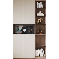  LINSY/林氏家居 轻奢高档 书柜+玻璃门+储物书柜+开放单列柜  双门储物书柜+开放单列柜 长790mm;宽340mm;高2100mm