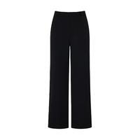 MO&Co./摩安珂 厚实磨毛挺括锥形 女士西裤  黑色 L /170