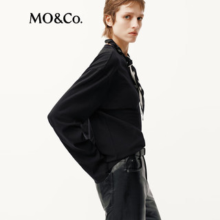  MO&Co./摩安珂 舒适棉质 女士长袖T恤  黑色 L /170