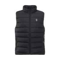 黑冰24年男款户外防风保暖轻薄鹅绒600蓬立领马甲 黑色 M