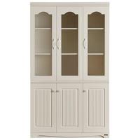 QuanU 全友 家居书柜简约现代二门三门书橱陈列柜子置物柜玻璃家用120625