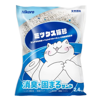 妮可露 混合猫砂 豆腐膨润土除臭低尘 2.4kg*1包
