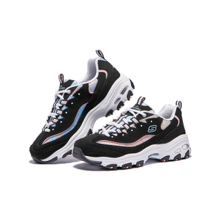 SKECHERS 斯凯奇 秋冬季简约舒适女鞋绑带运动鞋老爹鞋时尚舒适休闲