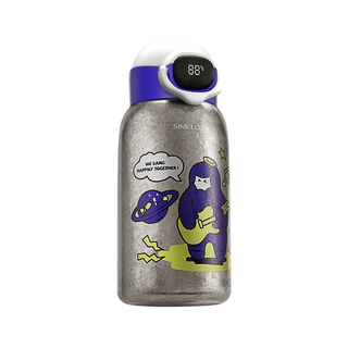  SIMELO/施美乐 纯钛材质 儿童保温杯+温显款+礼盒  摇滚星球 630ml /温显款/内外纯钛 601-700mL