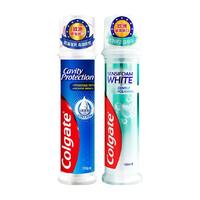 Colgate高露洁欧洲防蛀冰爽直立按压式牙膏130g+100g清新口气