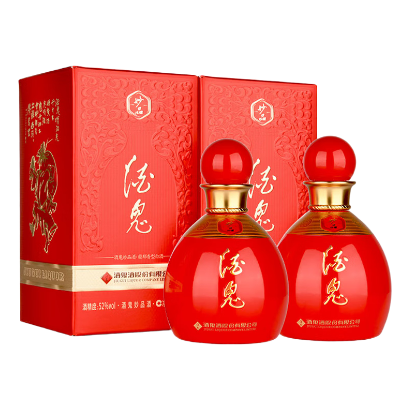酒鬼 妙品小酒 馥郁香型白酒 52度 100ml*2瓶