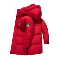 鸭鸭（YAYA）羽绒服男女长款过膝零下30度加厚极寒保暖户外防风时尚外套 YE4B001522D黑色 M (105-125斤)