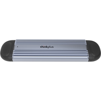 ThinkPlus联想 M.2 SATA/NVME双协议10Gbps Type-C/USB3.2移动固态硬盘盒 手机电脑直插两用 HS200系列