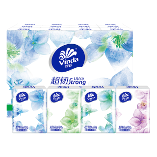 维达 小苍兰花香手帕纸巾 48包