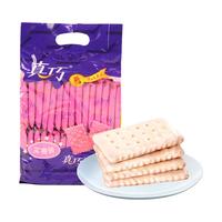 真巧 酱心涂层饼干 (袋装、草莓味、308g)