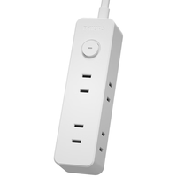 PHILIPS 飞利浦 新国标两脚插排两孔插头插座 家用小型插板 2162WA