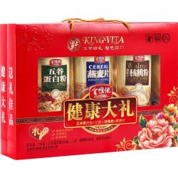 金惟他 健康大礼 养生冲饮礼盒 850g（五谷蛋白粉297g+三合一核桃粉297g+燕麦片297g）