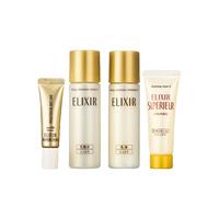 ELIXIR 怡丽丝尔 优悦活颜护肤套装 (滋润型洁面膏14g+滋润型弹润水30ml+滋润型弹润乳30ml+防护精华乳5ml)