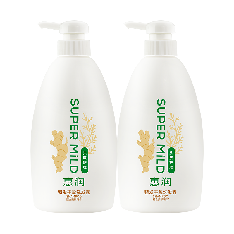  SUPER MILD/惠润 修护清洁 韧发丰盈洗发露  600ml*2