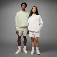 adidas 三叶草 圆领薄绒保暖时尚休闲装卫衣套头衫宽松上衣