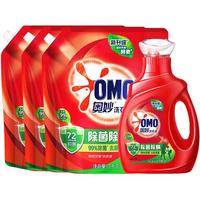 OMO 奥妙 除菌除螨洗衣液 3kg*3袋+1kg/瓶