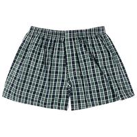 浪莎男士阿罗裤男3条纯棉舒适透气宽松休闲短裤衩格子条纹睡裤平角裤 舒适纯棉-3条装 XXL