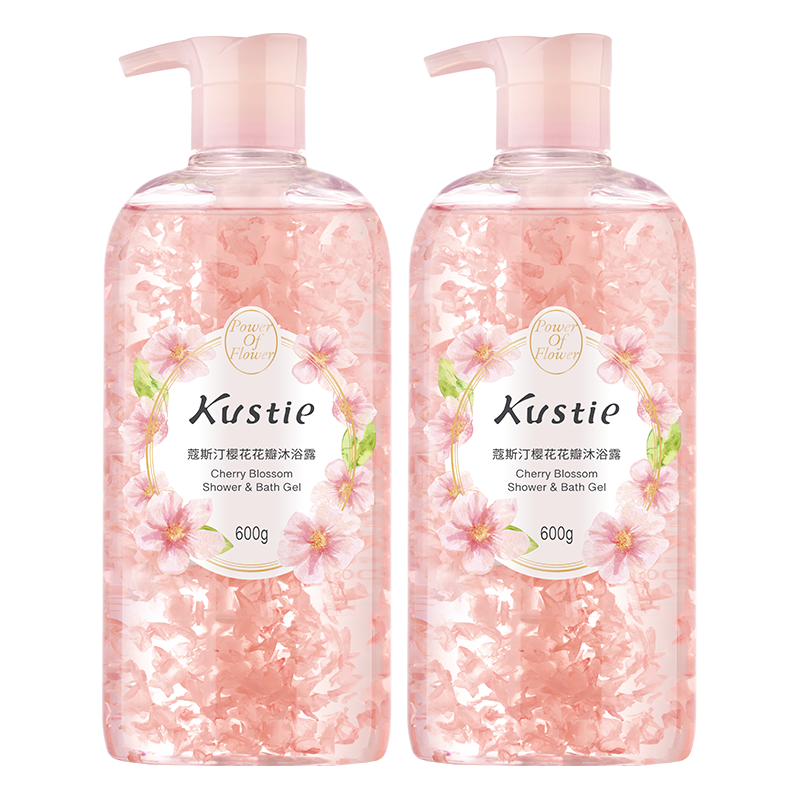  Kustie/蔻斯汀 持久留香 沐浴露  600g*2 樱花