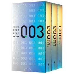 冈本 003白金避孕套安全套 12只装*3盒