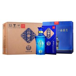 景芝 一品景芝蓝淡雅白酒 高度芝麻香型山东名酒  52度 500mL 6瓶 蓝淡雅整箱