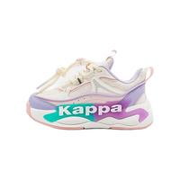 KAPPA KIDS卡帕童鞋儿童鞋男童运动鞋子百搭时尚休闲鞋女童耐磨跑步鞋 米粉 29码适合脚长181mm