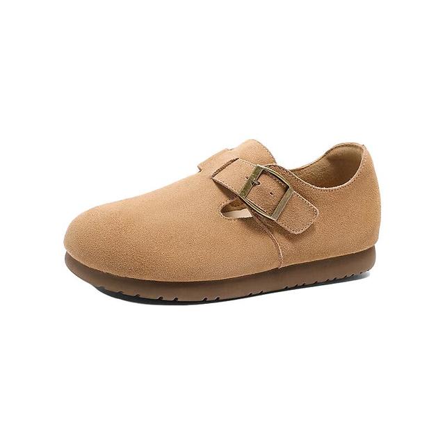 森达 勃肯鞋女厚底增高舒适百搭休闲鞋博肯鞋 驼色