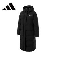 保暖服饰：adidas 阿迪达斯 男女同款长款运动羽绒服 JW1686