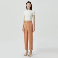 限尺码：哥弟 女装 高腰九分烟管裤 女式休闲裤