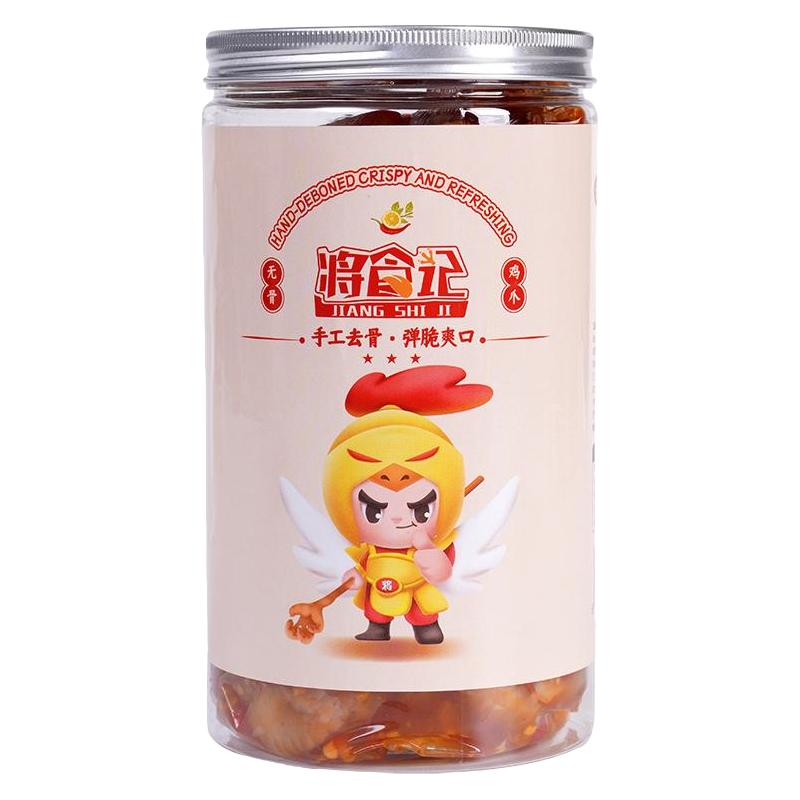 将食记酸辣无骨鸡爪柠檬蒜香鸡爪麻辣味休闲小吃零食凤爪鸡抓