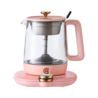 Greenis/格丽思 纯钛材质 纯钛养生壶 玻璃炖盅 粉黛色 0.8L