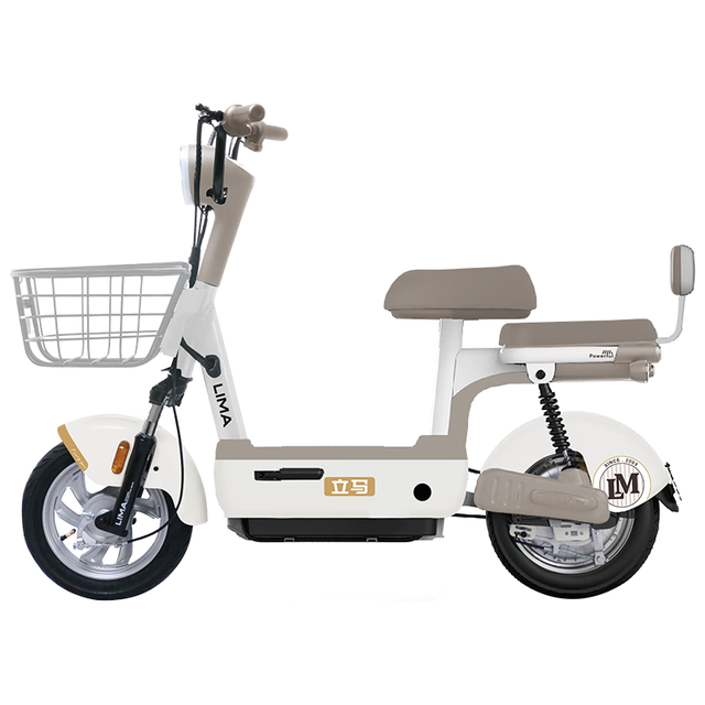 立马电动车 立马（LIMA）电动自行车小叮当2.0新国标重磅焕新65KM续航蓝牙用出行电动车 奶酪白