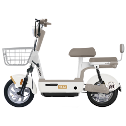 立马电动车 65KM续航 电动自行车  奶酪白 锂电池 13Ah 48V