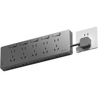 国际电工（FDD）免接线直插拓展扩展插座独立开关厨房家用排插多功能带线扩展插板 白色短线-三开21孔-向右扩展