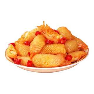 一生缘鸡脚筋无骨鸡爪泡椒香辣味即食鸡脆骨肉类休闲办公室零食 泡椒味鸡脚筋200g