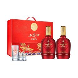 西凤酒 白酒52度凤香型高度酒陕西特产纯粮婚宴喜酒 龙凤呈祥