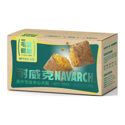 耐威克 100%夹心鲜肉美毛 通用狗粮1.5kg 成犬幼犬中小型犬粮