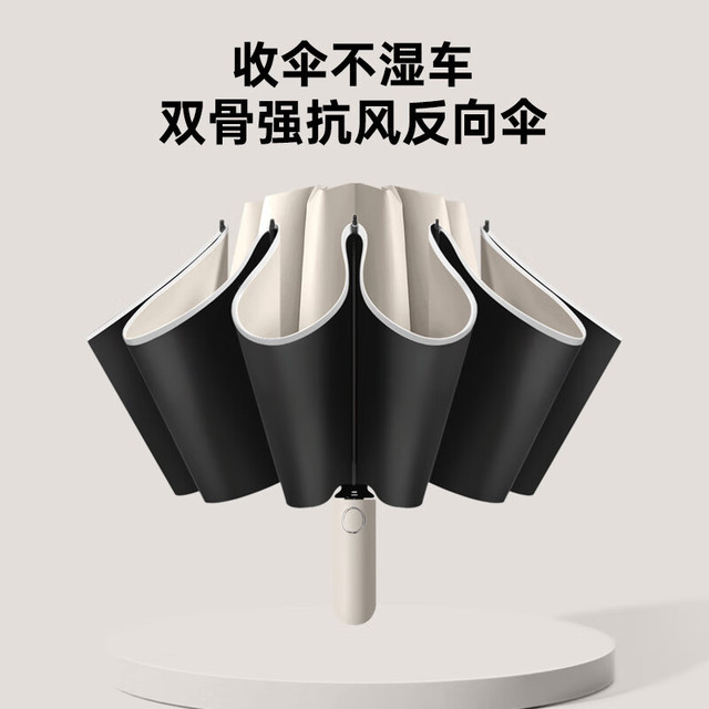 海屿 20骨全自动 加固加厚车载款反向晴雨伞