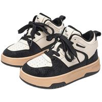 红蜻蜓 RED DRAGONFLY男女童鞋冬季运动鞋韩版百搭高帮板鞋加绒时尚洋气潮牌棉鞋