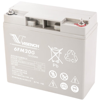 VISENCH 蓄电池 UPS电源 铅酸免维护蓄电池6FM20 20AH 12V EPS 直流屏专用