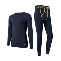 JOCKEY 美式撞色 男士秋衣秋裤保暖套装