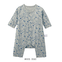 千趣会 婴幼儿秋装连体衣薄款长袖纯棉男女宝宝哈衣包屁衣卡通爬服