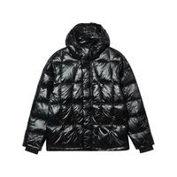 adidas 男款冬季防风保暖运动600蓬连帽鸭绒面包羽绒服