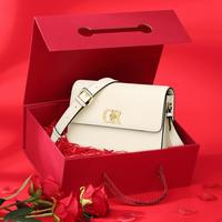 鳄鱼恤 送礼节日礼盒多肩带腋下包牛皮包包潮流经典女士斜挎单肩包女包