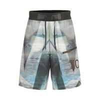 EA7 休闲皮筋潮流印花度假沙滩出游户外皮筋短裤男式