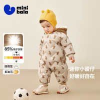 值友专享、保暖服饰：迷你巴拉 婴儿三防羽绒连体衣萌趣爬服