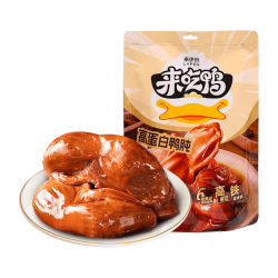来伊份 来吃鸭鸭胗肉干肉脯鸭肉休闲零食小包装办公室零嘴卤味卤煮熟食 来吃鸭鸭肫 250g