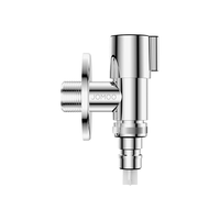 九牧(JOMOO)洗衣机角阀龙头水嘴不锈钢4分卡扣螺纹接口银色74112-784/1C-1 【洗衣机】4分卡扣/螺纹