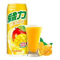 绿力 芒果汁饮料 490ml 中国台湾果汁饮料 维c水果饮品 芒果汁490ml