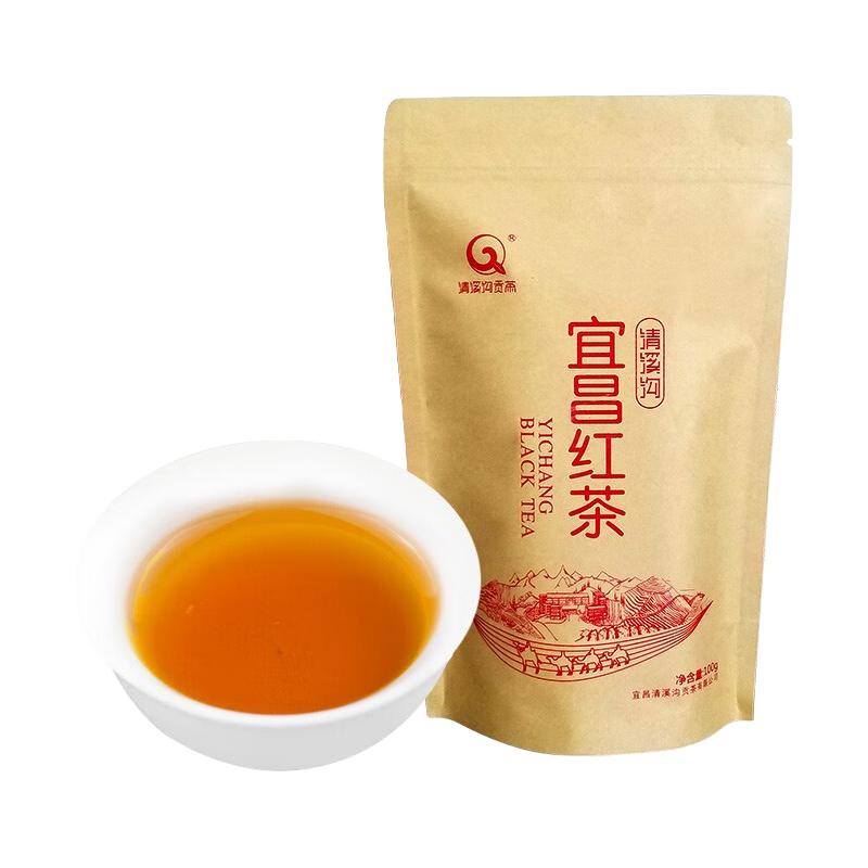  清溪沟贡茶 花果蜜香型 宜红工夫红茶  袋装 100g