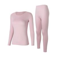 JOCKEY 舒适透气 女士纯棉圆领保暖内衣套装